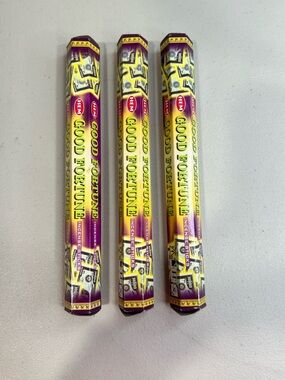 Hem Good Fortune Incense Sticks - Yellow & Purple Packaging